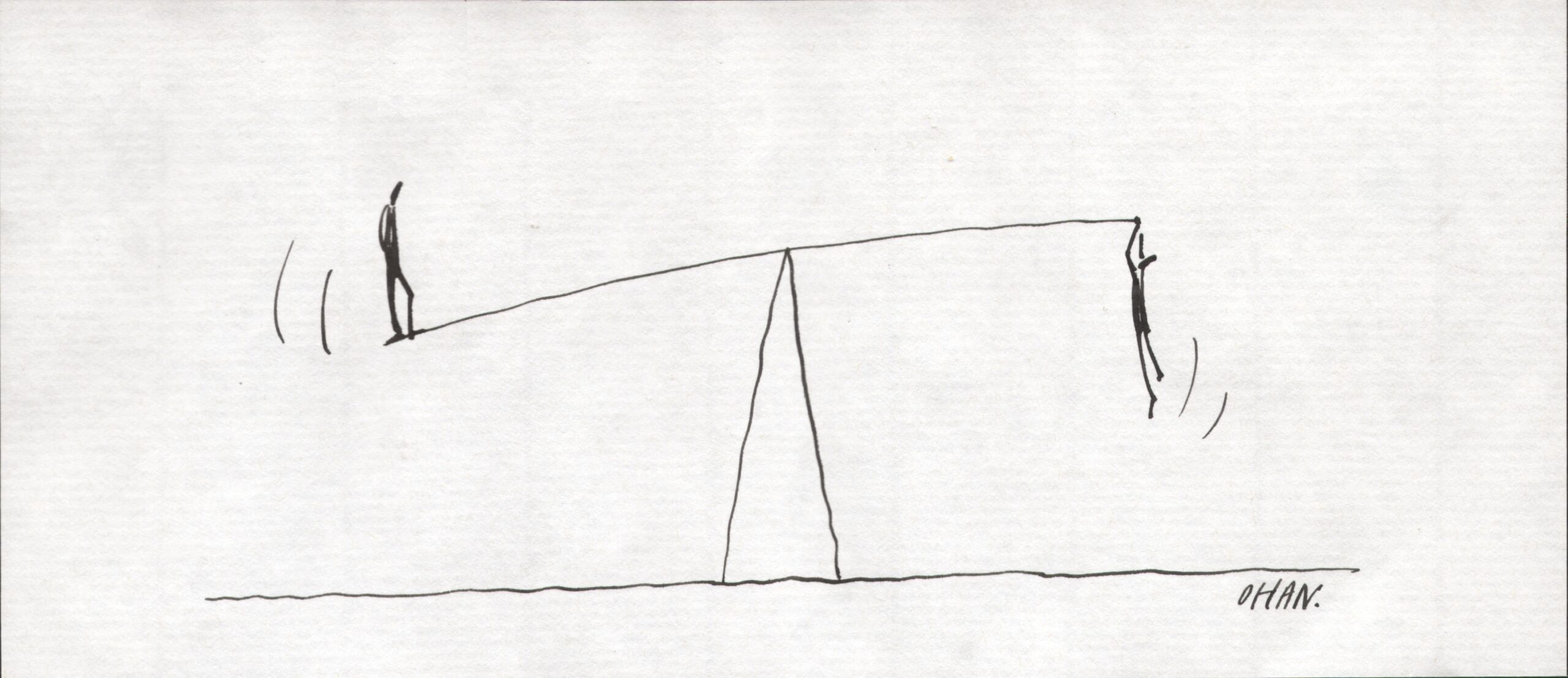 Ohannes Şaşkal'ın karikatürü (Açık Radyo arşivi)